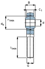  SKF SAKAC 12 M