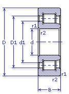  SKF NJ 2309 ECP 