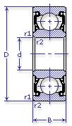  SKF 6005-2Z/C3